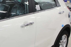 Auto Clover Chrome Key-Less Door Handle Trim for Ssangyong Korando C 2011 - 2019 - Picture 1 of 8