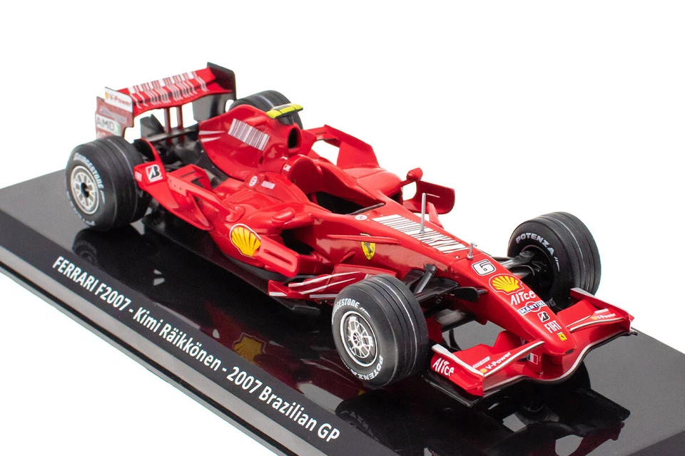 Ferrari F2007 Kimi Raikkonen Scala 1/24 con vetrina -  Le Grandi Ferrari F1 - Immagine 1 di 1