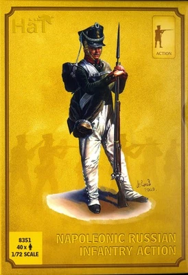 Conjunto de bonecos HaT Miniatures 1/72 NAPOLEONIC RUSSIAN INFANTRY IN ACTION - Imagem 1 de 3