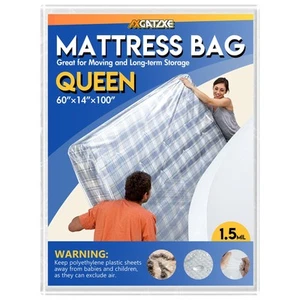 Bolsa de colchón de plástico para almacenamiento de mudanzas, funda de colchón impermeable, colchón... - Imagen 1 de 7