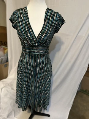 Ruby Rox teal/blue polkadot design dress size Small - Image 1 of 4