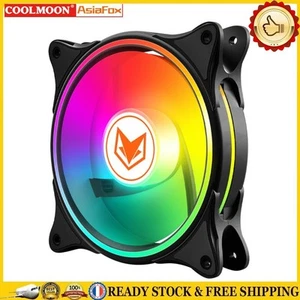 Water Cooling 12V 4 Pin PWM 5V 3Pin ARGB Aura Sync PC Case Fan (Black) - Bild 1 von 11
