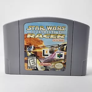 Star Wars Episode 1 Racer N64 Nintendo 64 Not For Resale Cartridge MINT TESTED - Picture 1 of 5