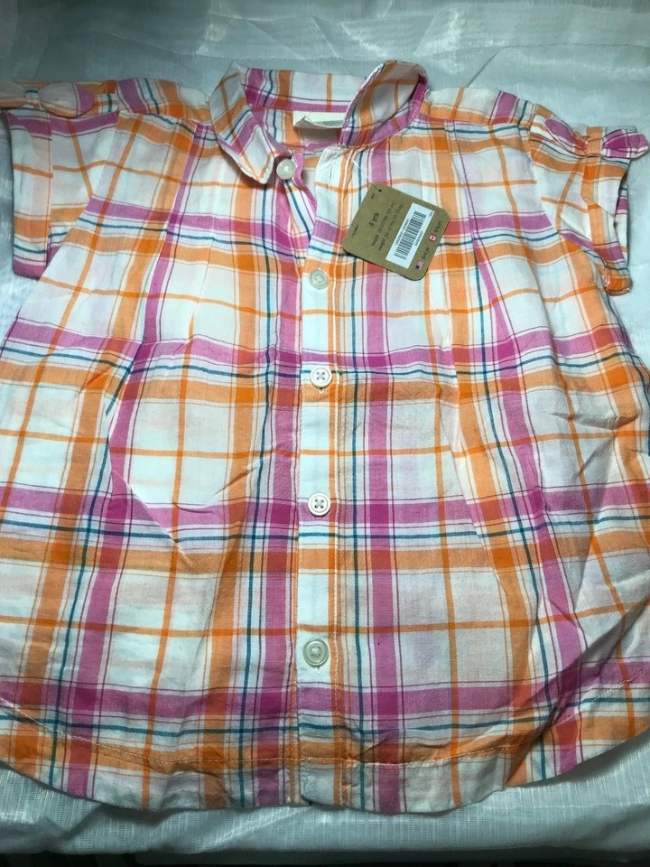 Camiseta Crazy 8 Summer Button Niña Talla 4 Nueva Con Etiquetas Foto 1 de 1