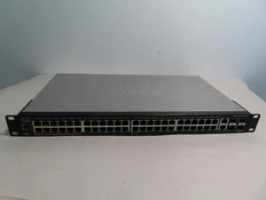 CISCO SG500-52P-K9 V01 48 PORT GIGABIT STACKABLE MANAGED SWITCH - Picture 1 of 6