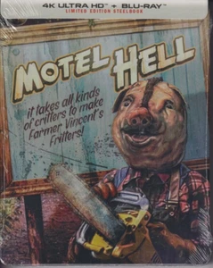 Motel Hell / (4K Ultra HD + Blu-ray) / Limited Edition Steelbook / New & Sealed! - Picture 1 of 4