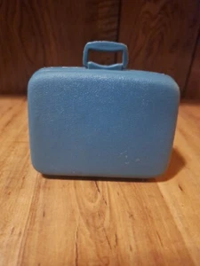 Vintage 1960s Barbie Teal Blue Samsonite Luggage Suitcase  - Picture 1 of 6