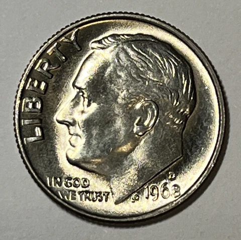 GEM BU 1968-D Roosevelt Dime Denver Mint Uncirculated 10c - Buy More, Save More! Cover