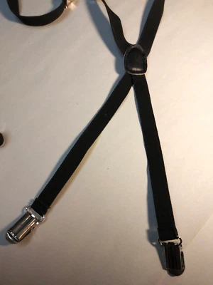 Black Suspenders EMO Punk children adult unisex for high waist pants raver - Image 1 of 3