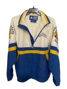 Vintage 90’s Golden State Warriors Zip Up Windbreaker Size L - Picture 1 of 11