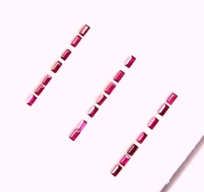 Herramienta Baguette Rubí Natural 5.96 Cts, Lote de 55 Piezas, 2.9-3.0 x 1.8-2 MM LxW Foto 1 de 4