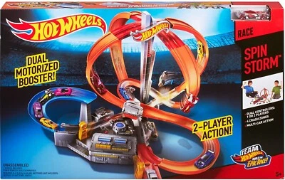 🔴 Hot Wheels Spin Storm Motorised Track Set THRILLING Christmas Present BNIB 🌲 - Image 1 of 4