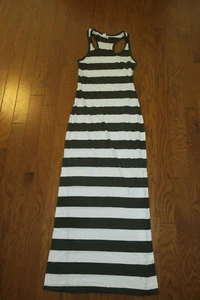 ❤️S 6❤️ FOREVER 21 ❤️DRESS MAXI LONG ❤️SUMMER BEACH COTTON STRAPS stretch❤️ - Picture 1 of 4