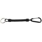 Key , with carabiner and spiral cable, 13 cm, random color Z4I56478