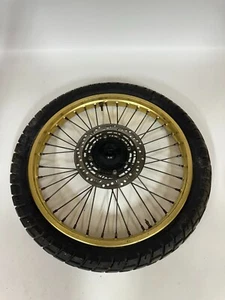1987 HONDA XR600R Front Wheel & Tire Gold 21" W/ hub & Rotor XR 600R 600 R - Picture 1 of 18
