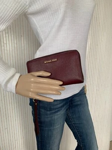 Porte monnaie Portefeuille Michael Kors Cuir bordeaux - Imagen 1 de 12