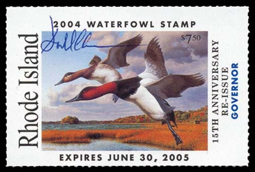 RI16Gs — 2004 Rhode Island Hand-signed Governor Edition - Image 1 of 1