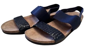 Munro Pisces Woven Navy Size 6.5 SandalArch Support Comfort Shoes $160 NWOB - Picture 1 of 8