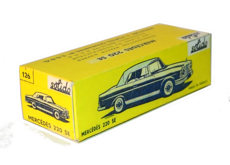 Solido boîte repro 126 Mercedes 220 SE
