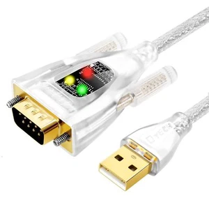 Adaptateur USB vers série FTDI Chip DB9 9 broches RS232 vers USB Câble FT231 ... - Afbeelding 1 van 7
