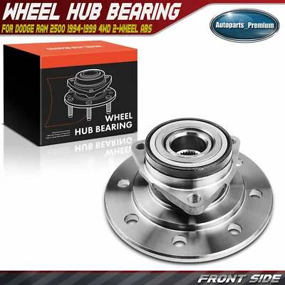 Conjunto de cojinete de cubo de rueda delantera izquierda o derecha para Dodge Ram 2500 1994-1999 4x4 Foto 1 de 4