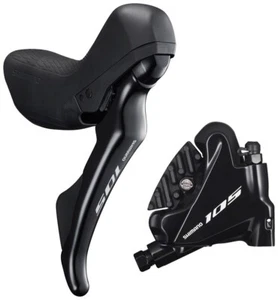 Shimano 105 ST-R7020 BR-R7070 2x11 Speed Disc Brake Shift Lever + Caliper Right - Picture 1 of 1