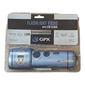 GPX Vintage AM/FM Flashlight With Emergency Siren And Blinking Light - Picture 1 of 6