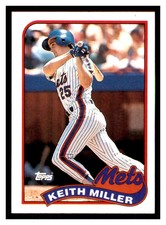 1989 Topps #557 KEITH MILLER New York Mets