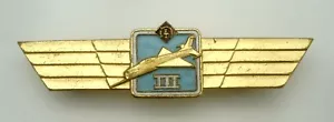NVA DDR Klassifizierungsabzeichen Flugzeugführer Stufe III Mig eingeprägt - Bild 1 von 2