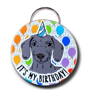 Black Dachshund Dog Birthday Bottle Opener Keychain Handmade Accessory Gift - Picture 1 of 4