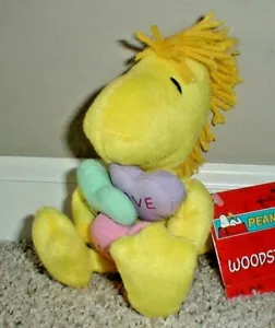 Hallmark Peanuts Woodstock Valentines Peluche Corazones de Amor 7,5" Nuevo 2004 - Imagen 1 de 1