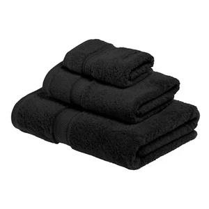 Egyptian Cotton Pile Plush Heavyweight Absorbent Luxury Soft 3-Piece Towel Set - Picture 1 of 196