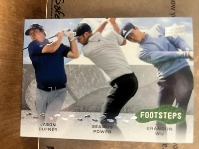 2024 Upper Deck Golf Footsteps #F-14 Jason Dufner / Seamus Power / Brandon Wu - Image 1 of 2