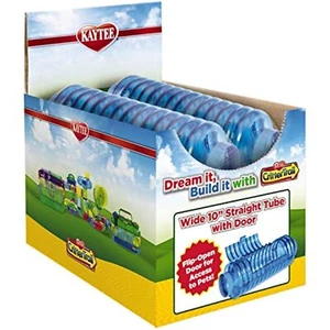 Kaytee CritterTrail Fun-Nel Tube Straight Wide with Door 10 Inch (Assorted - Picture 1 of 5