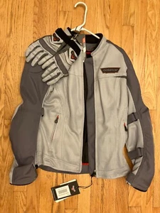 NEW + TAGS: Victory motorcycle jacket + Victory gloves Small LA,Cal. p/u - Picture 1 of 3