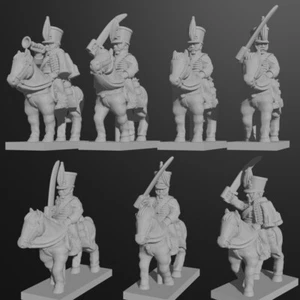 24x 15mm/1:100th Brunswick Hussars (Turner Miniatures) - Picture 1 of 1