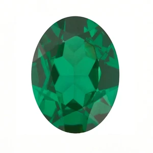 Green Emerald Oval Faceted Beautiful Quality Imitation Gemstones in Larger Sizes - Picture 1 of 2