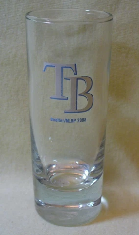 MLB Baseball Tampa Bay Rays Shot Glass Tall Shooter Cover
