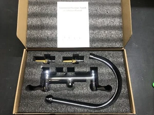 8" Deck Mount Faucet w/ 5-1/2" Swivel Gooseneck - Picture 1 of 5