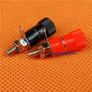 2PCS Small speaker Audio Cable Binding Posts Insulated Banana Plug NEW - Picture 1 of 6