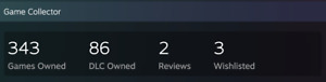Steam Account [10 Years old] | 343 Games | 85 DLC | Value €2400 + |
