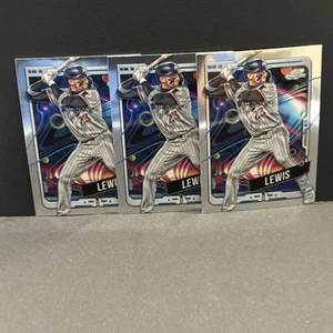 Lote de 3 cartas Royce Lewis 2024 Topps cromadas cósmicas #120 Minnesota Twins - Imagen 1 de 2