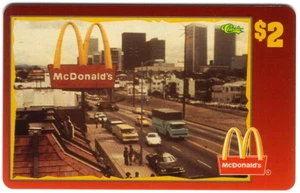 $2. McDonald's 1996: Restaurant On Highway In City #49 of 50 PROOF/28 Phone Card - Picture 1 of 1