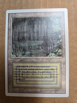 MTG Magic The Gathering NM Revised BAYOU - Image 1 of 2