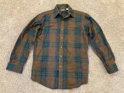 Pendleton Western Shirt Mens S Multicolo Plaid Virgin Wool Pearl Snap - Image 1 of 4