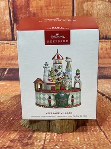 Hallmark 2025 Keepsake Village Musical Ornament With Light and Motion Christmas - Picture 1 of 4