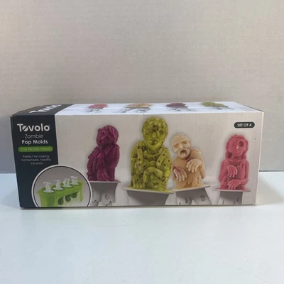 Tovolo Zombie Pop Popsicle Freezer Molds Halloween Monster Silicone Fro Yo NEW - Image 1 of 4