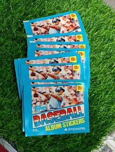 LOT of (10) 1981 Topps Baseball Album Sticker Sealed Packs  - Picture 1 of 1