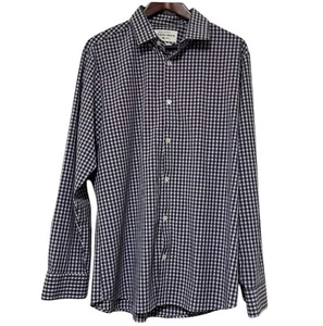 Men’s Mizzen+Main Geometric Button Down Dress Shirt Trim Fit XLarge - Picture 1 of 9