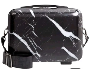 NWT CALPAK Hard Side Cosmetics Midnight Marble Travel Carry On Vanity Case - Picture 1 of 11
